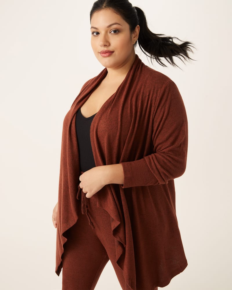 Front of plus size Nisha Waterfall Cardigan by Cameo | Dia&Co | dia_product_style_image_id:175283